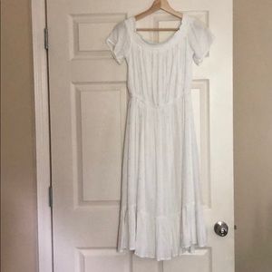 Old Navy Off-Shoulder White Beach Dress, Sz S